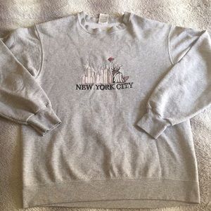 New York City grey crew neck. Size medium.